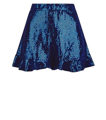 Bright Blue Sequin Bralette | New Look
