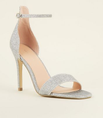 new look silver sandals