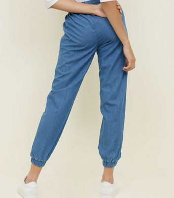 new look denim joggers