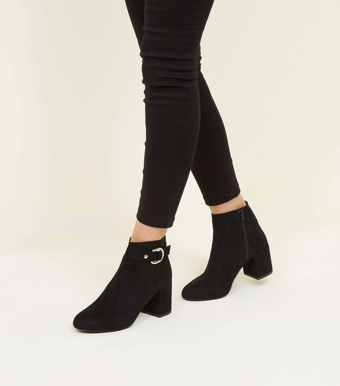Black Comfort Flex Ring Side Ankle Boots Image 2