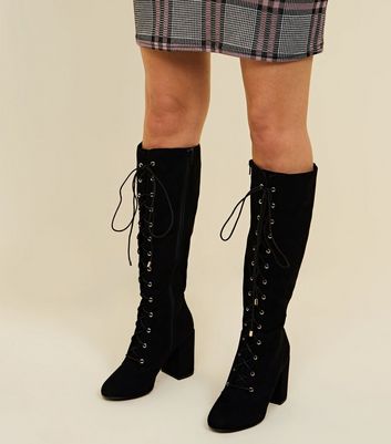 bottines hautes lacets