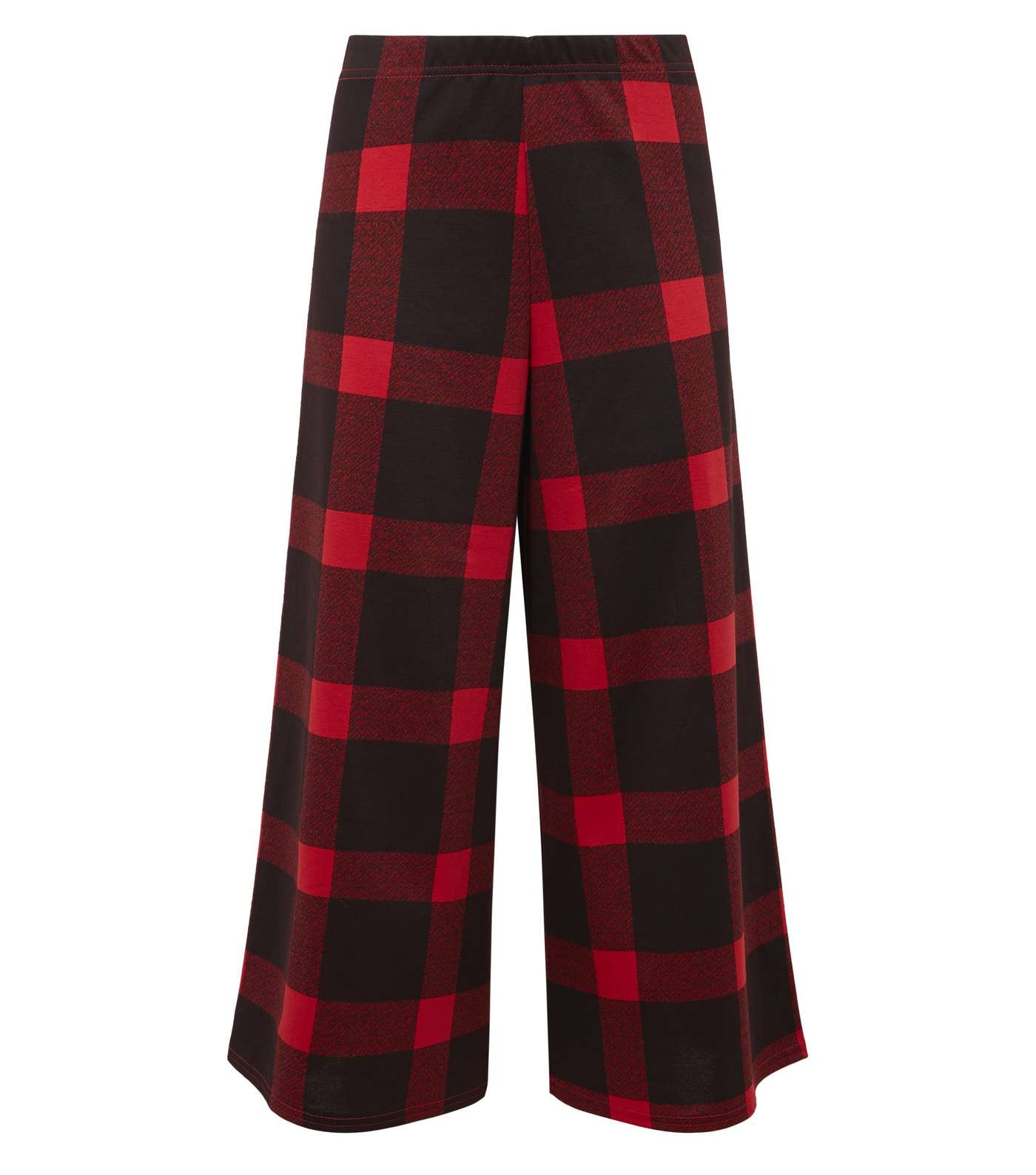 Innocence Red Check Culotte Trousers Image 4