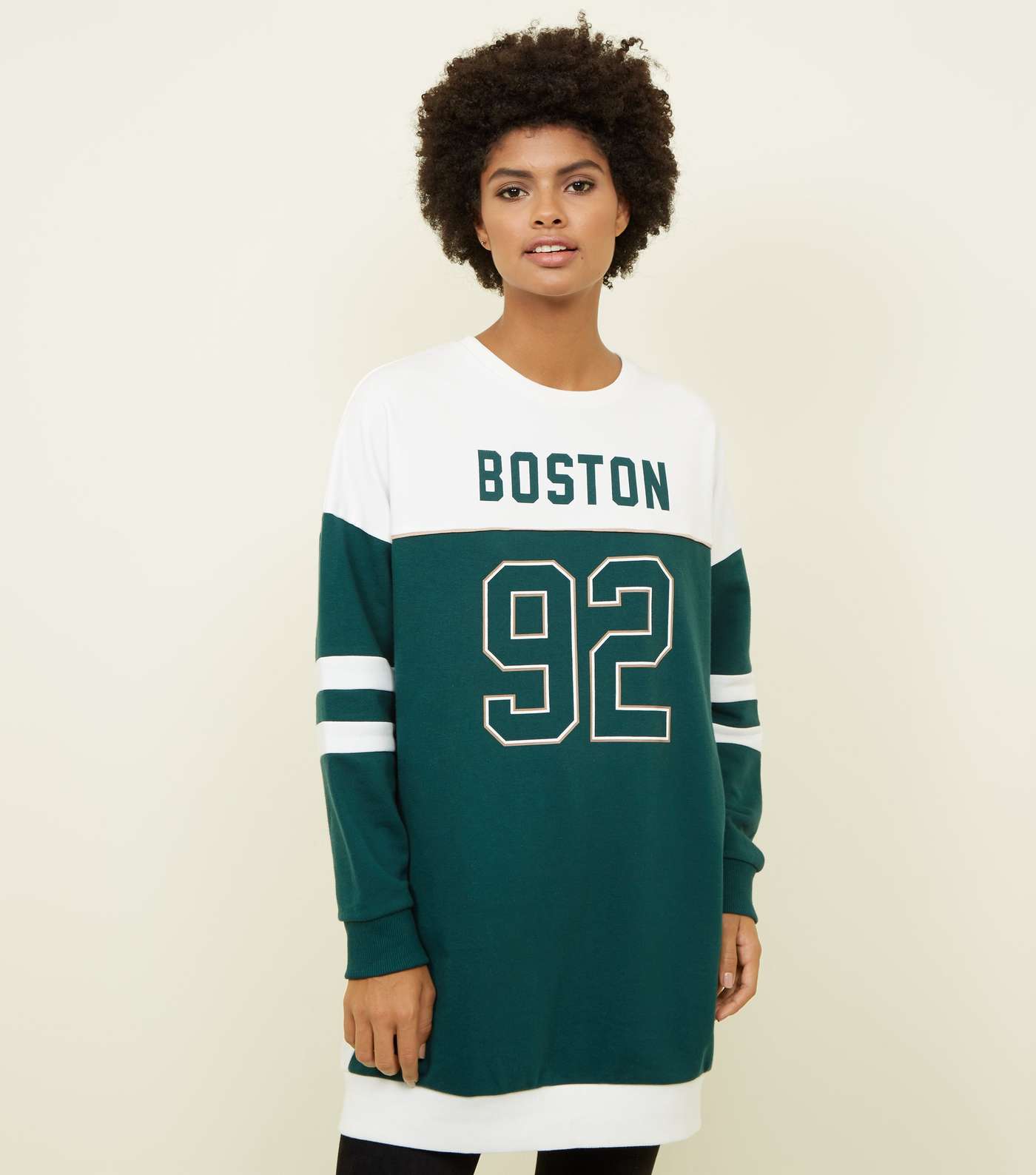 Green Boston 92 Longline Sweatshirt