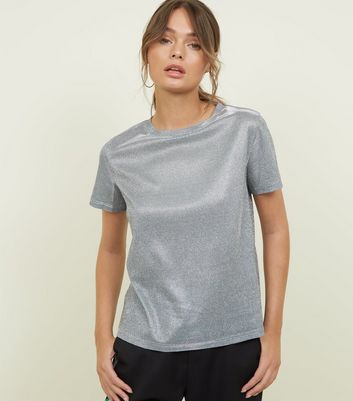 Tee shirt femme argenté new arrivals