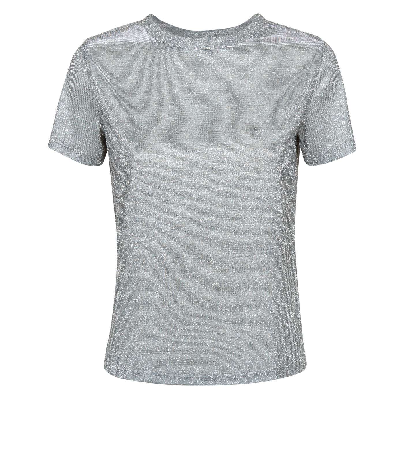 Silver Glitter T-Shirt  Image 4