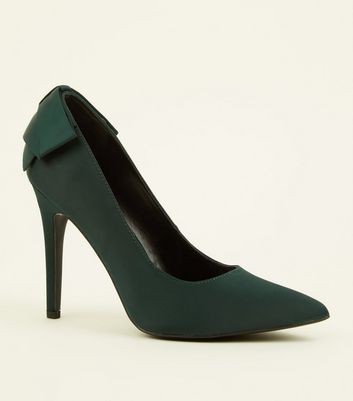 escarpin vert foncé