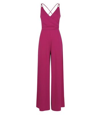 purple jumpsuit new look