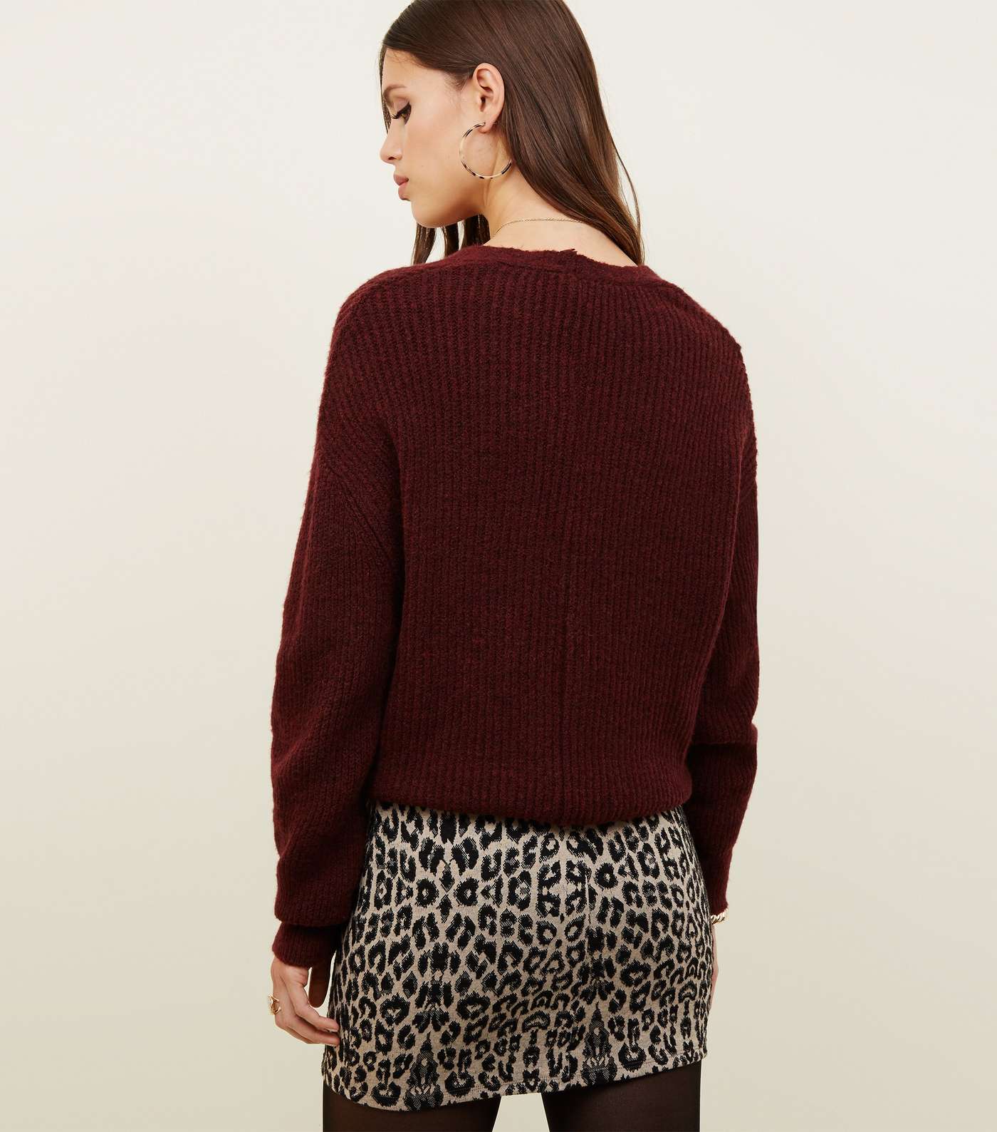Brown Leopard Print Tube Skirt Image 3