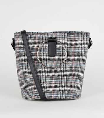 new look tartan bag