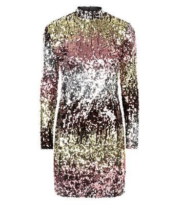 new look sequin bodycon dress