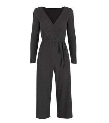 grey wrap jumpsuit