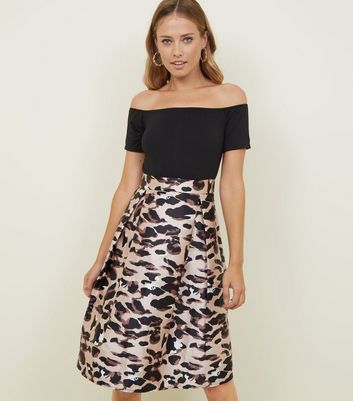 ax paris 2 in 1 leopard print dress