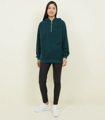 Dark green zip outlet up hoodie womens