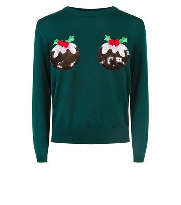 green christmas jumper womens