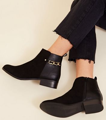 ankle boots damen schwarz wildleder