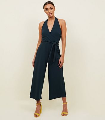 new look halter neck jumpsuit