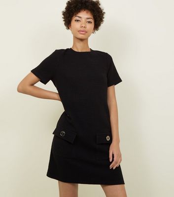 new look black tunic dress