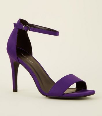 sandale talon violet