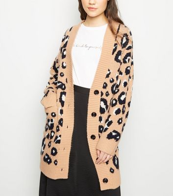 new look leopard cardigan