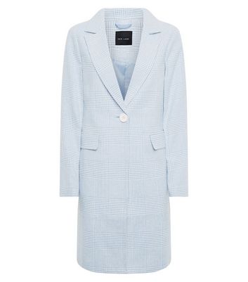 pale blue longline jacket