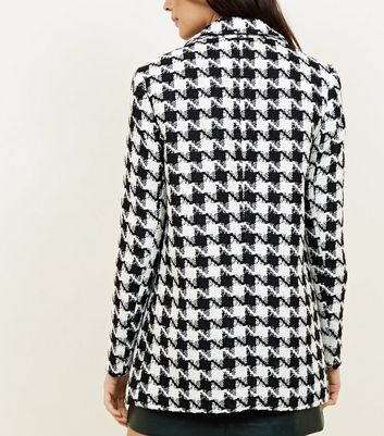 new look houndstooth coat