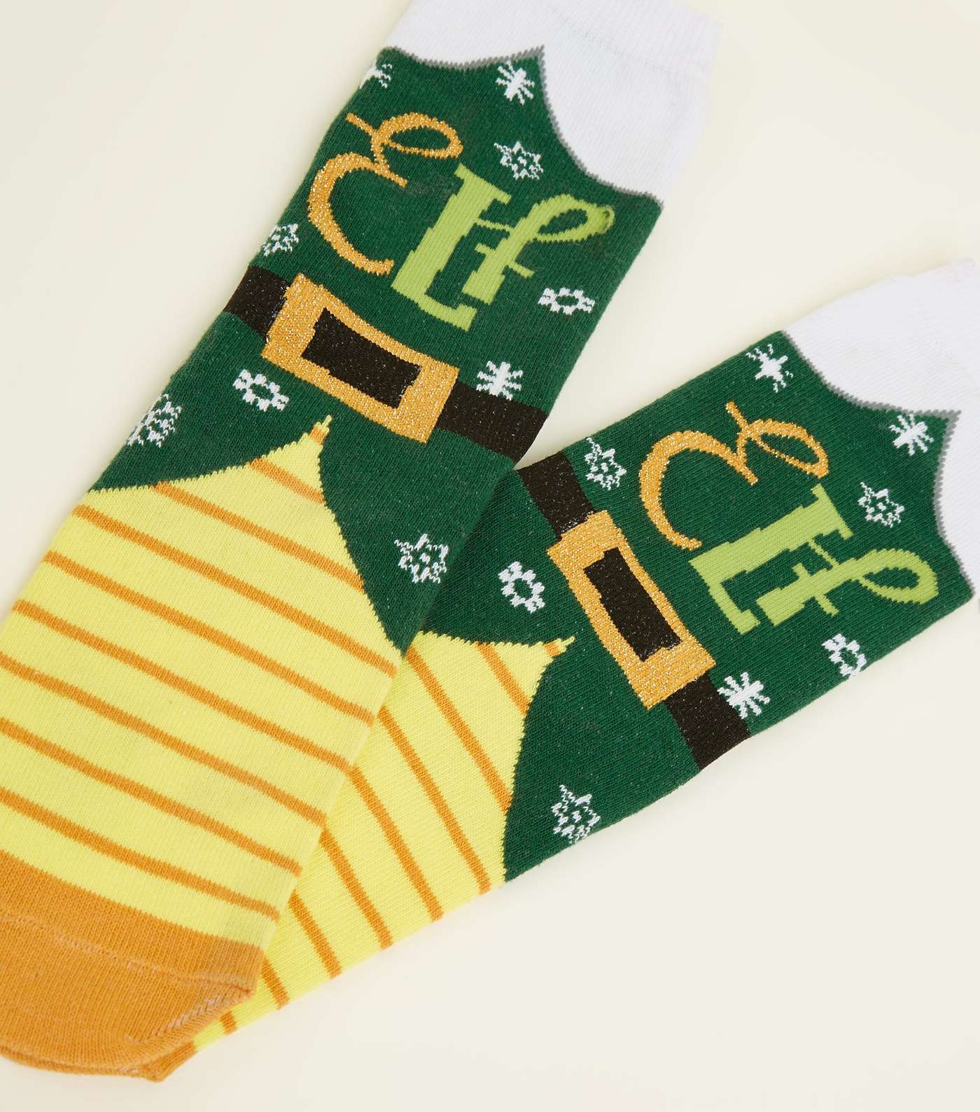 Green Elf Christmas Socks Image 3