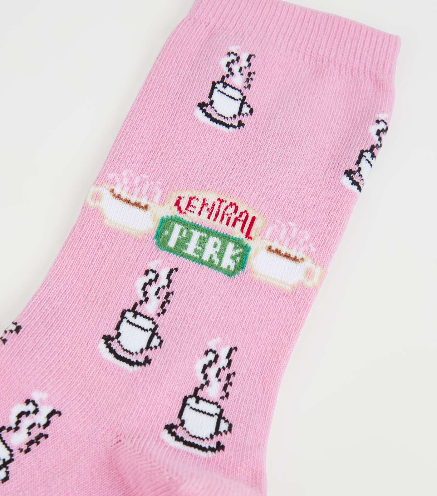 Pink Central Perk Friends Socks Image 3