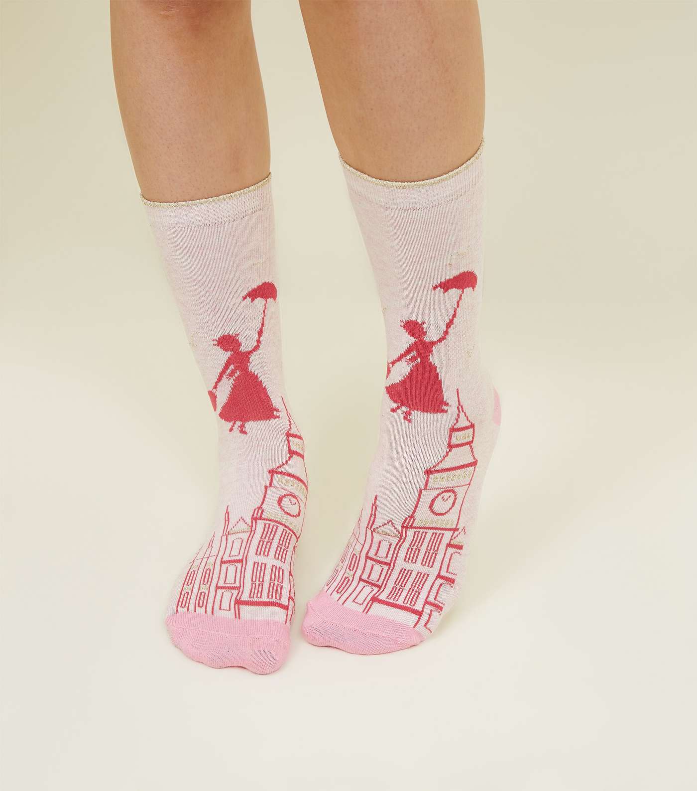 Pink Disney Mary Poppins Socks  Image 2