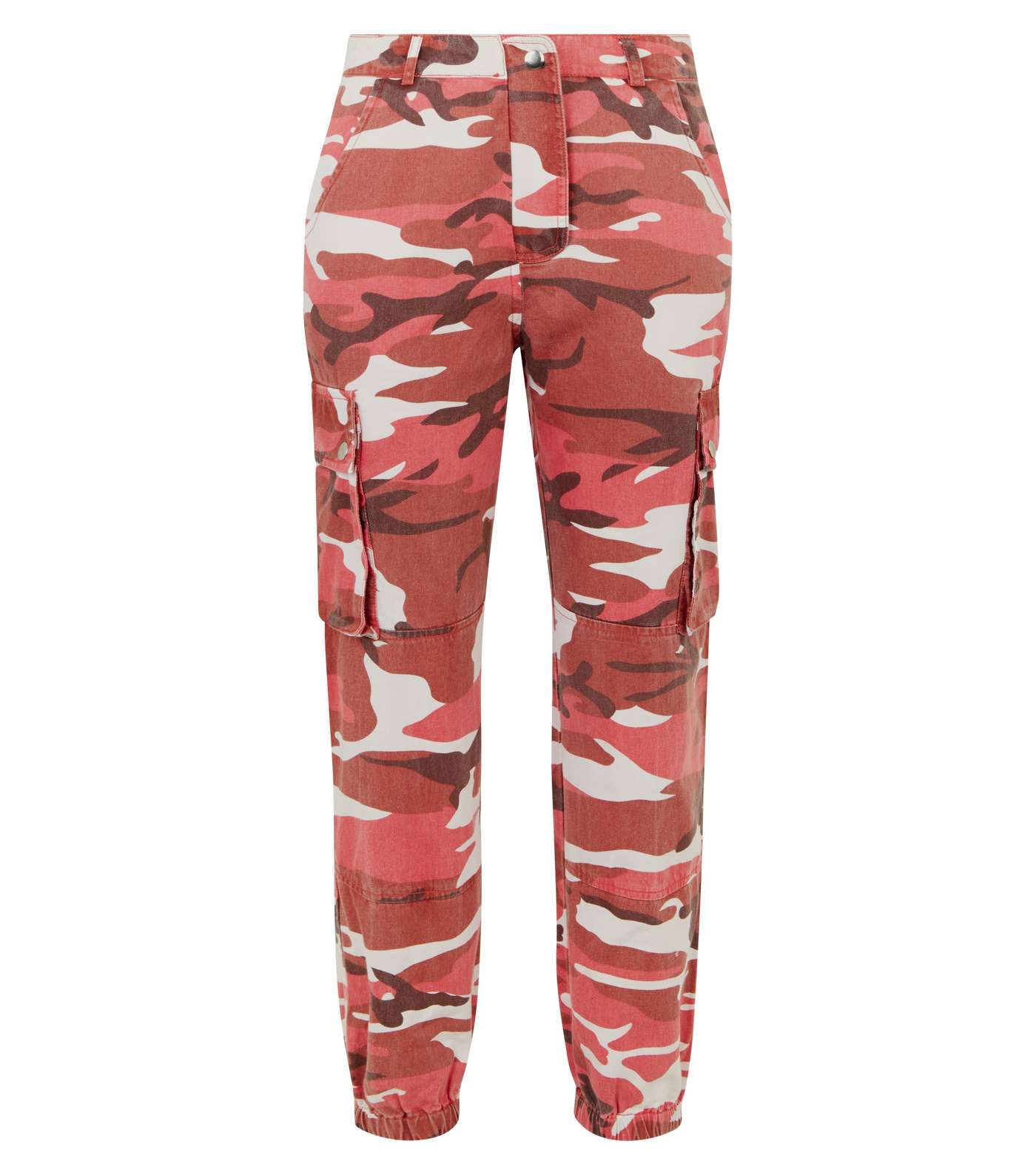 Red Camo Pocket Utility Jeans Image 4