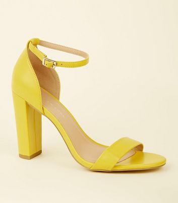 wide yellow shoes