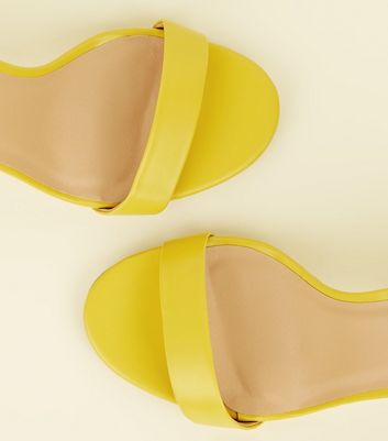 yellow wide fit shoes