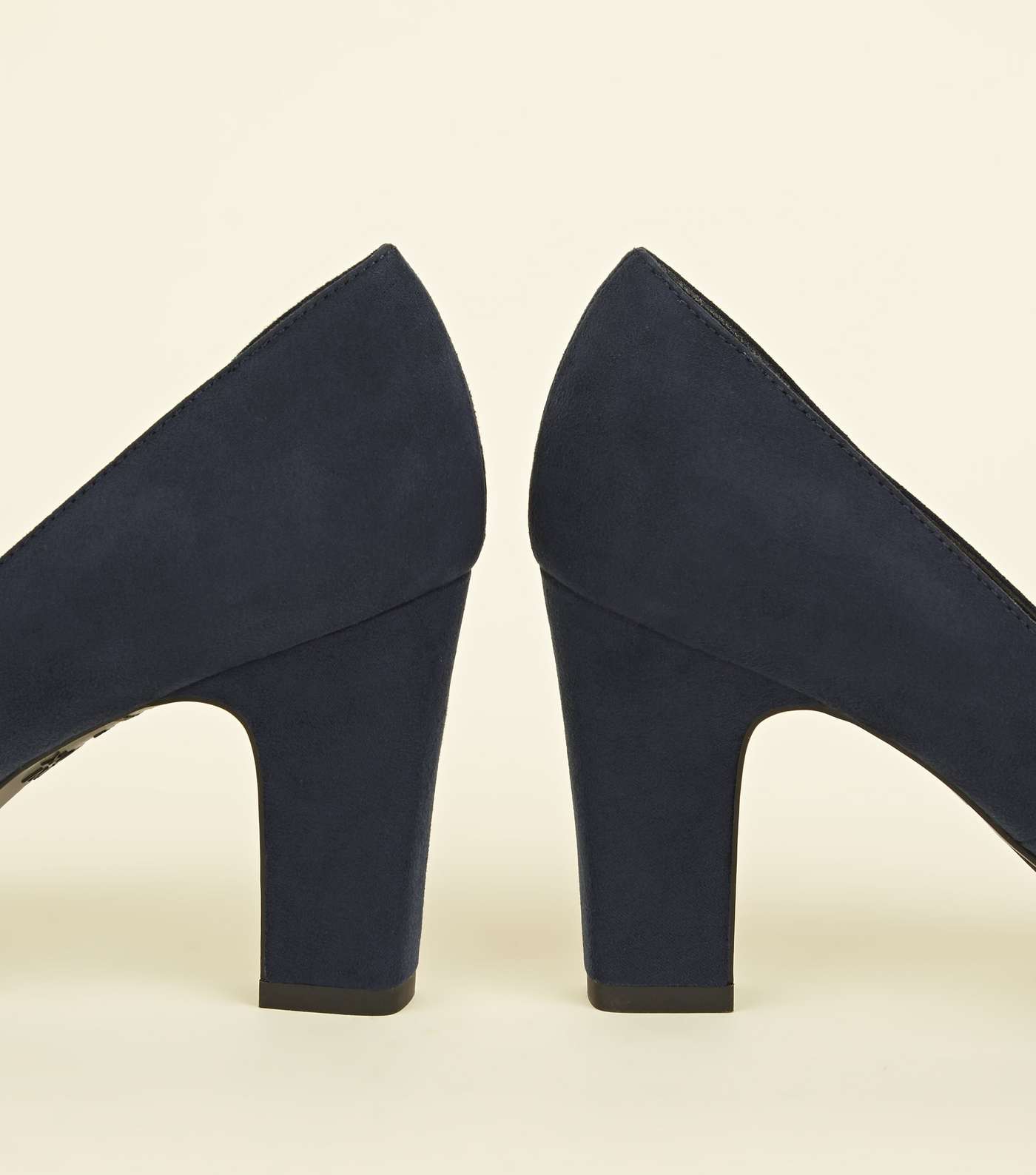 Wide Fit Navy Round Toe Courts Image 4