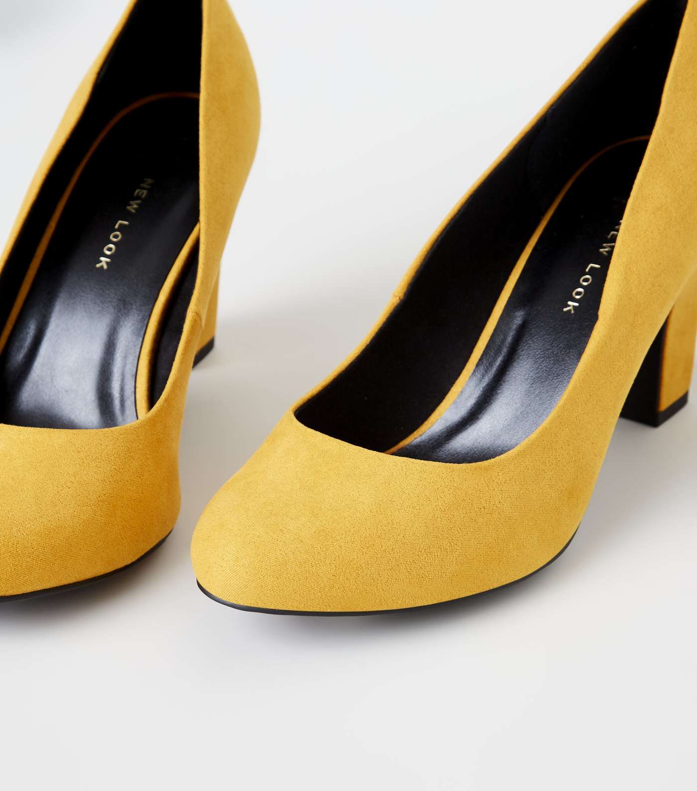 Wide Fit Mustard Round Toe Courts Image 4
