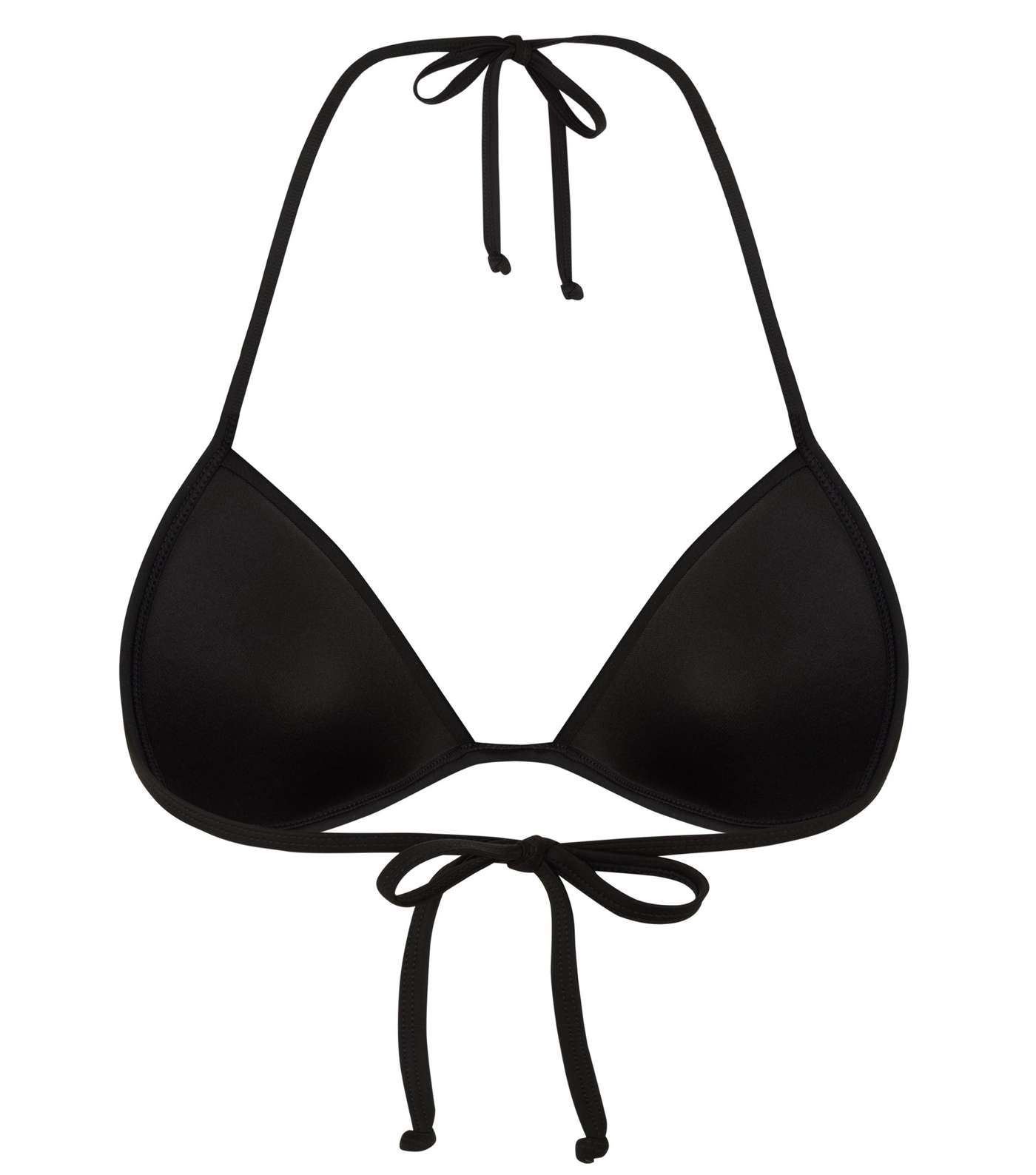 Black Moulded Triangle Bikini Top  Image 5