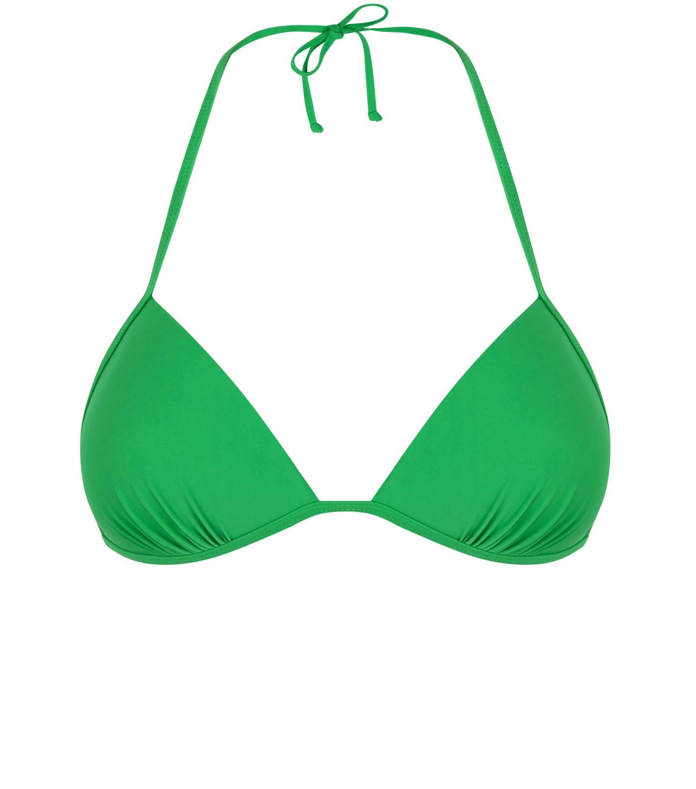 Green Moulded Triangle Bikini Top  Image 4