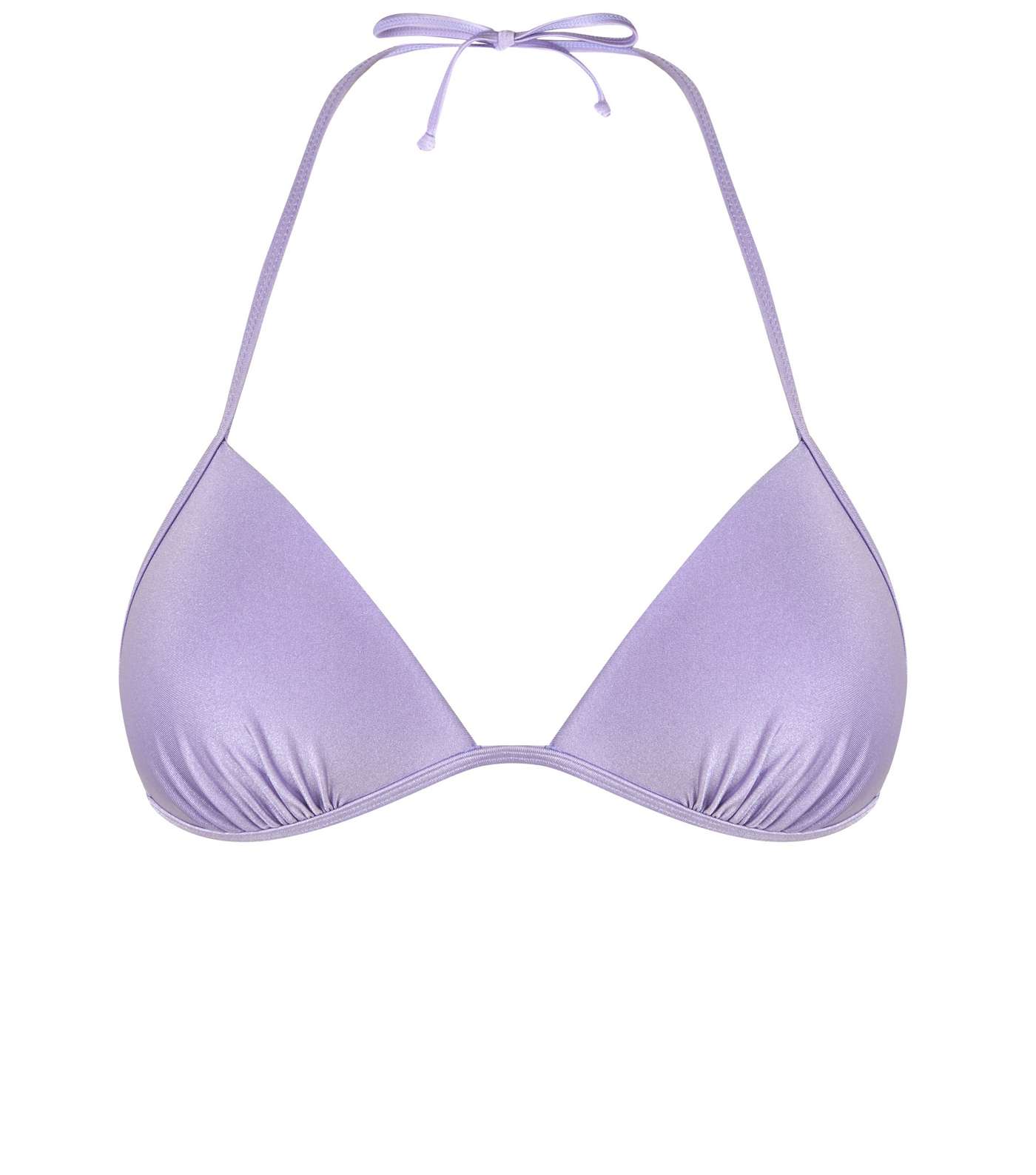 Light Purple Moulded Triangle Bikini Top  Image 4