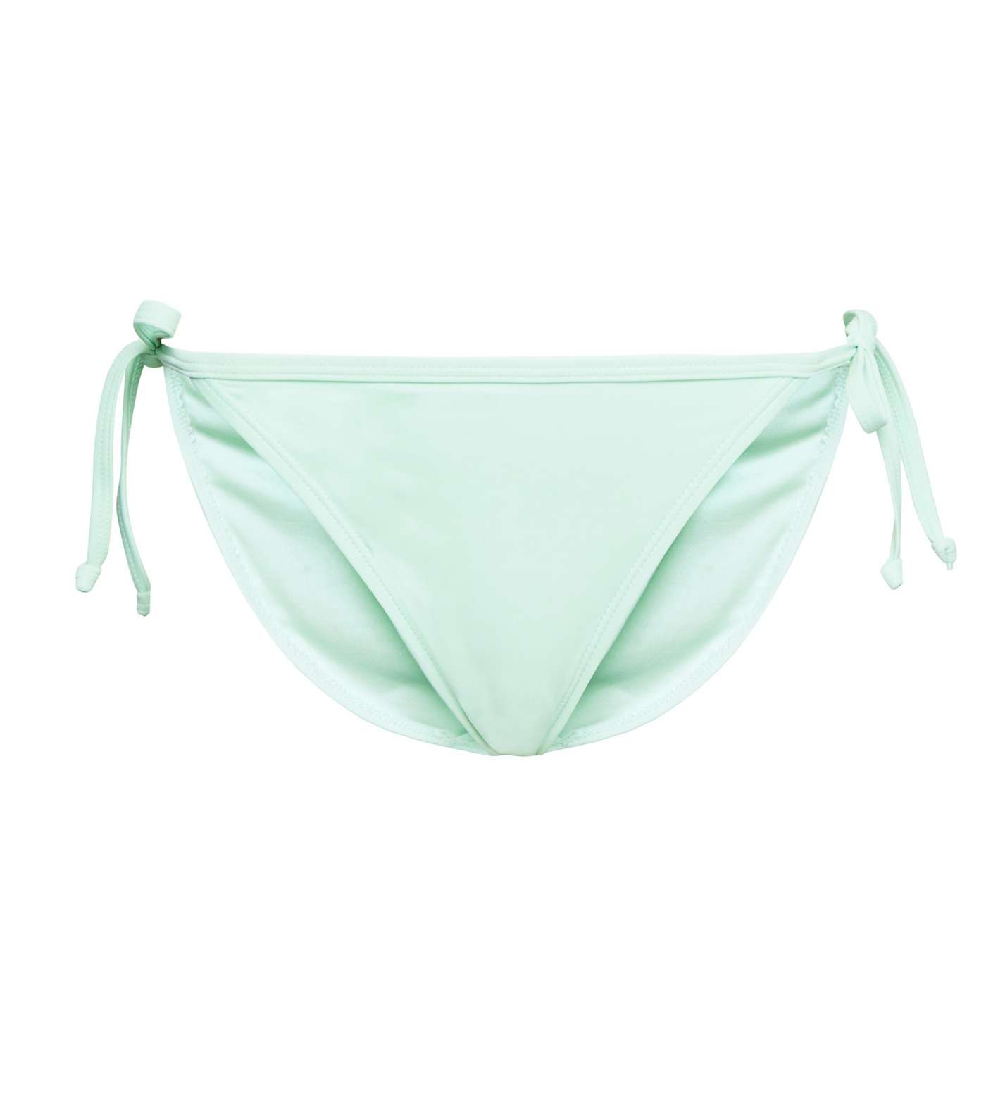 Mint Green Tie Side Bikini Bottoms Image 4