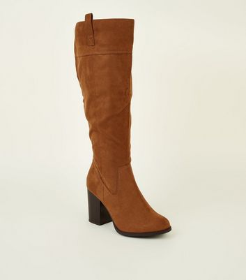 tan wide boots