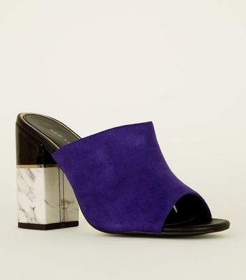 purple heels new look