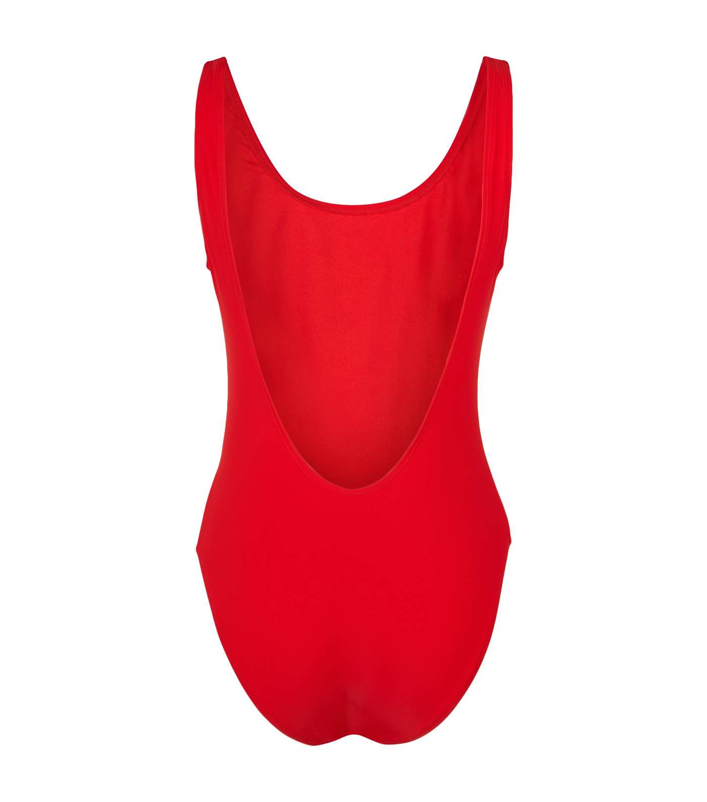 Red Scoop Back Swimsuit  Image 5