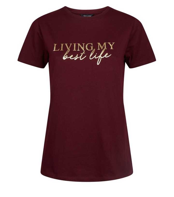 living my best life t shirt new look