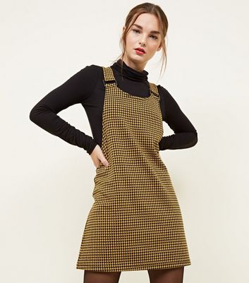 dog tooth dress new look