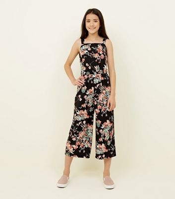 girls floral jumpsuits