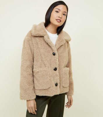 teddy bear jacket new look