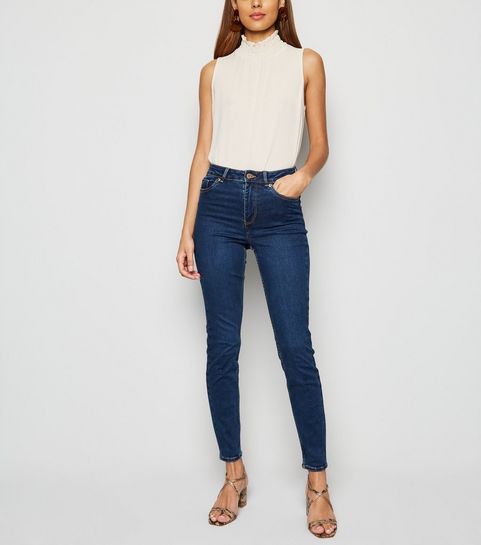 Blue 'Lift & Shape' Skinny Jeans