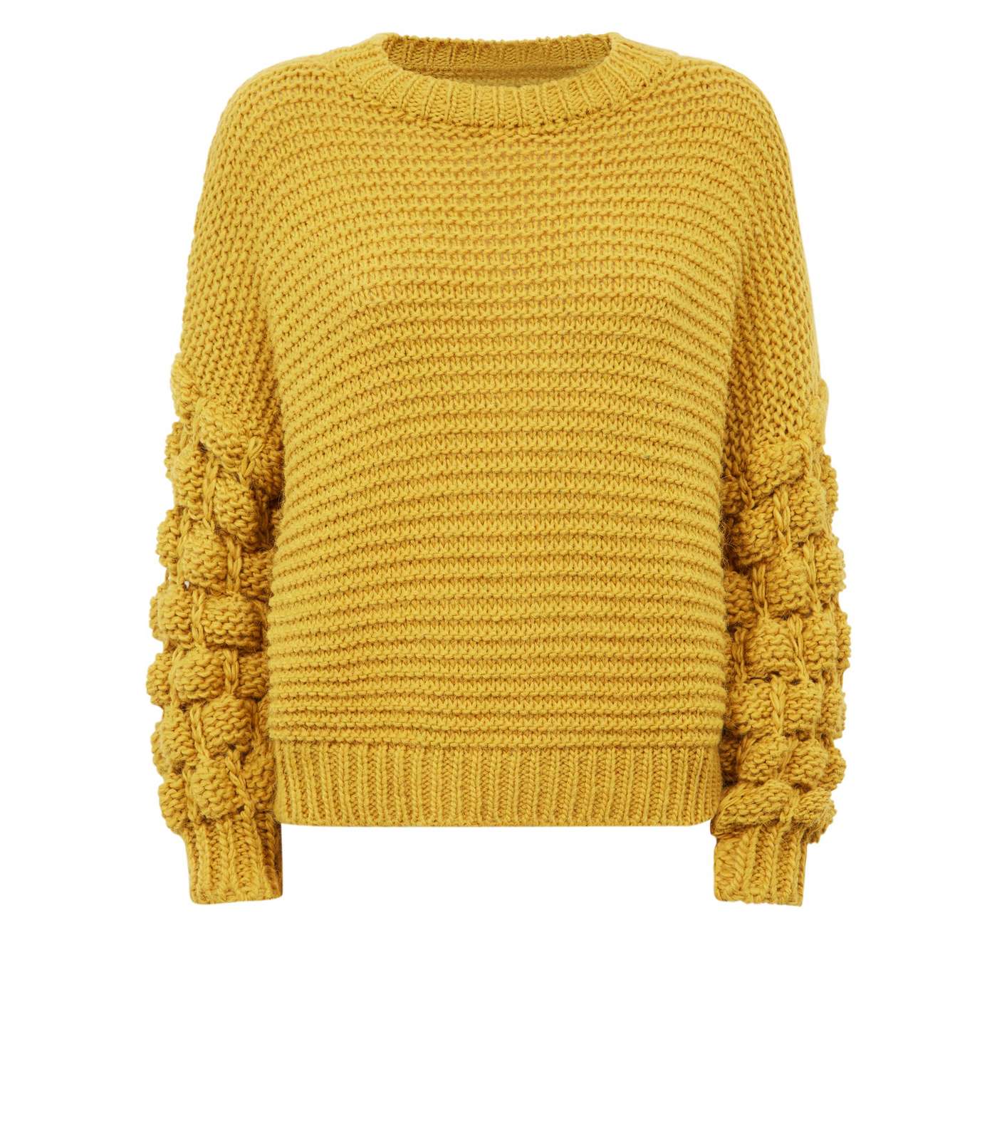 Cameo Rose Mustard Bubble Sleeve Jumper  Image 4