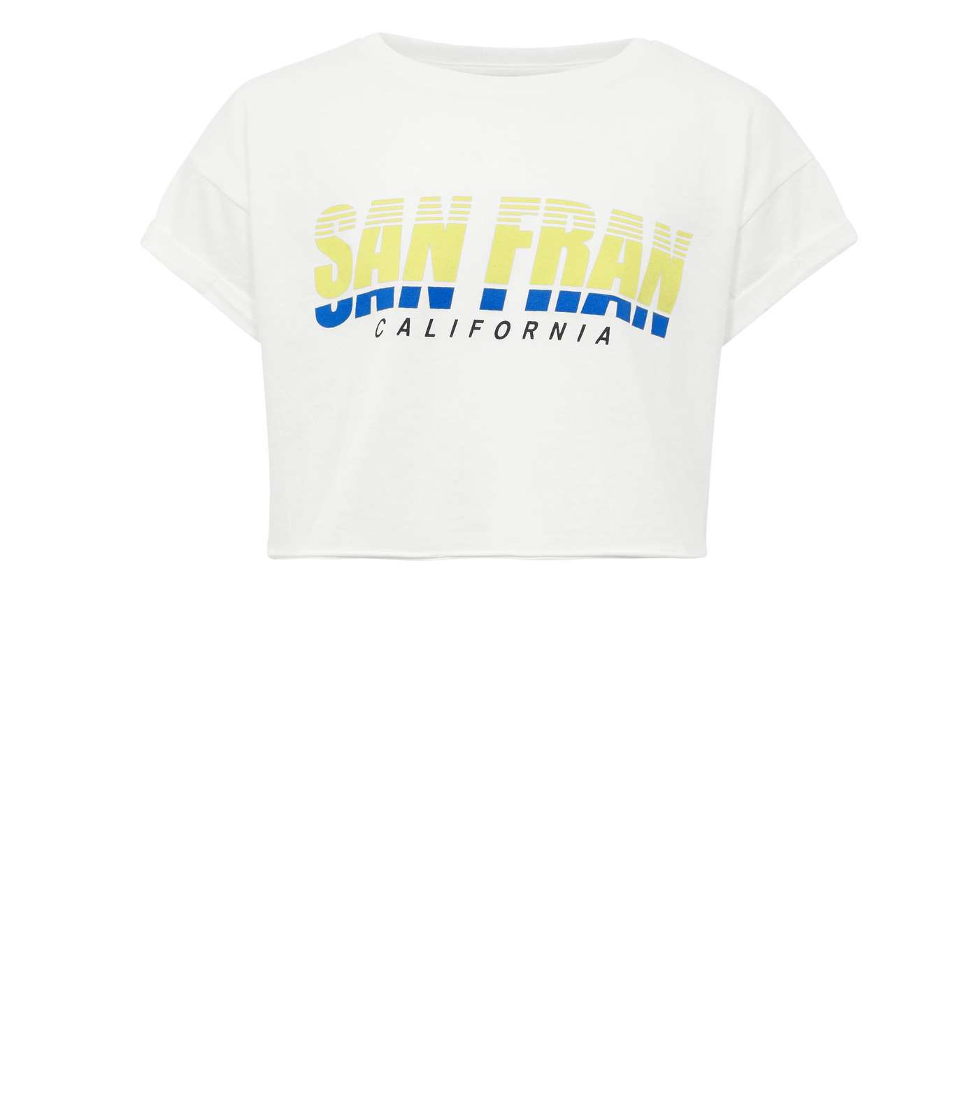 Girls White San Fran Print T-Shirt Image 4