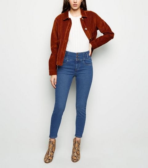 Blue High Waist Skinny Yazmin Jeans