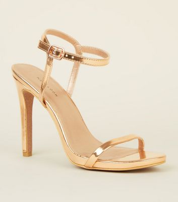 gold glitter heels new look