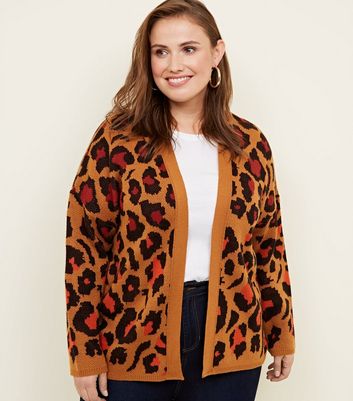 new look leopard cardigan